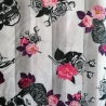 Webstoff, Baumwollstoff, Stoff, Totenkopf, Skull, Pfeife, Rosen (Glunz)
