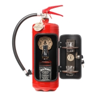 Die Firebar in rot - Die Minibar für Feuerwehrler - Dekoration