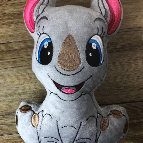 Stickdatei ITH Nashorn Susi für Rahmen 20x30 cm