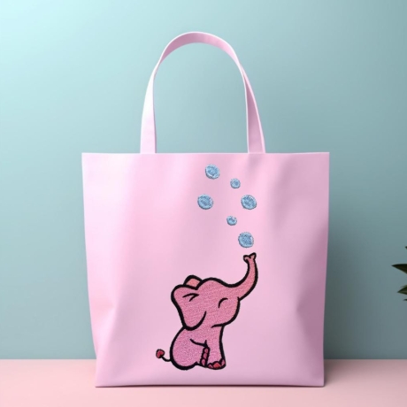Stickdatei Elefant mit Blasen in 6 Größen