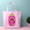 Stickdatei Applikation Eule Prinzessin in 3 Größen