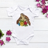 Stickdatei Schildkröte floral in 5 Größen