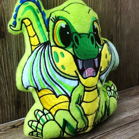 Stickdatei ITH Drache Flipp für Rahmen 20 x 30 cm