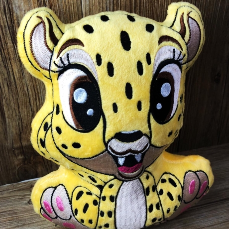 Stickdatei ITH Gepard Milly für Rahmen 16×26 cm