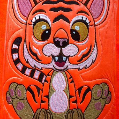 Stickdatei Applikation Tiger Lilly in 3 Größen