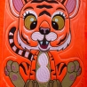 Stickdatei Applikation Tiger Lilly in 3 Größen