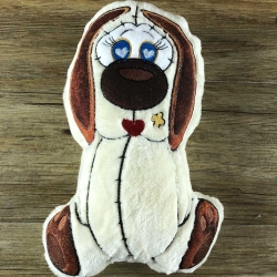 Stickdatei ITH Hund LUCKY für Rahmen 16×26 cm