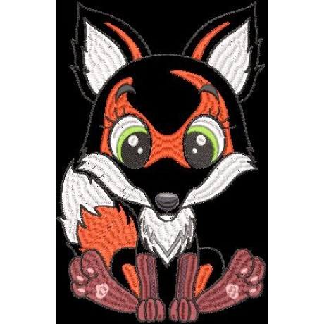 Stickdatei Applikation Fuchs Aldebar in 3 Größen
