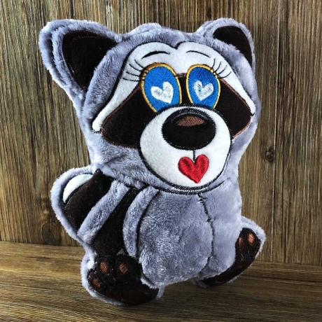Stickdatei ITH Waschbär WILLI für Rahmen 20×30cm