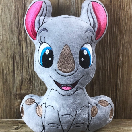 Stickdatei ITH Nashorn Susi für Rahmen 20x30 cm