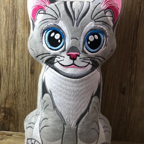 Stickdatei ITH Katze Morle für Rahmen 20×30 cm
