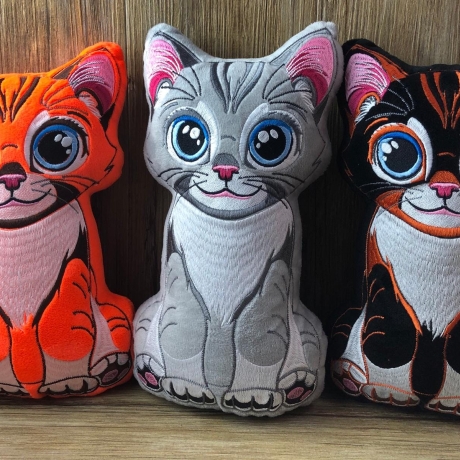 Stickdatei ITH Katze Morle für Rahmen 20×30 cm