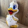 Stickdatei ITH Ente Duggy für Rahmen 16x26 cm