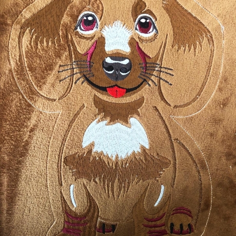 Stickdatei ITH Dackel Waldi für Rahmen 20x30 cm