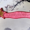Stickdatei 3D-Anhänger SUPERMAMA, 3D-Stick, Lesezeichen