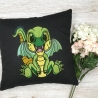 Stickdatei Applikation Drache Flip in 3 Größen