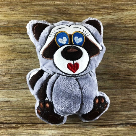 Stickdatei ITH Waschbär WILLI für Rahmen 20×30cm
