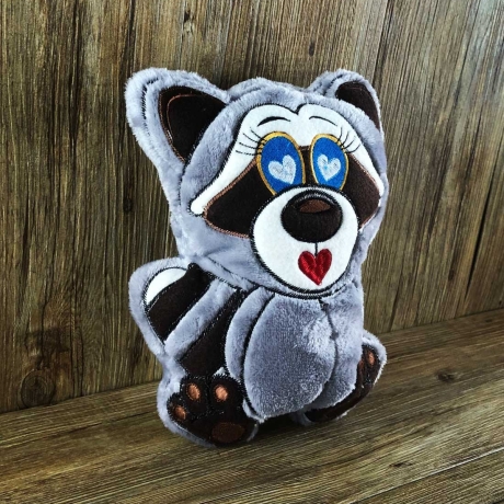 Stickdatei ITH Waschbär WILLI für Rahmen 20×30cm