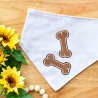 Stickdatei Hunde Knochen in 6 Größen, Maschinenstickdatei