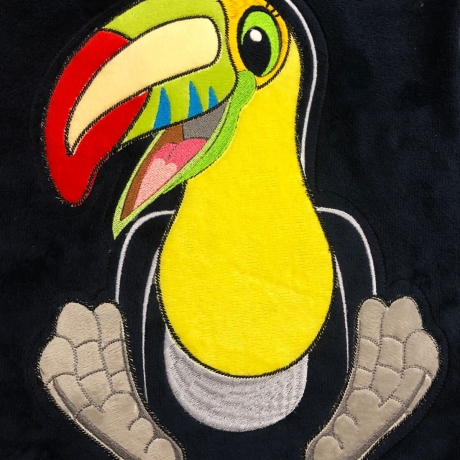 Stickdatei ITH Tukan Ferdinand für Rahmen 20×30cm