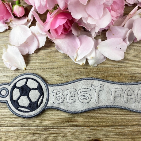 Stickdatei 3D-Anhänger BEST FAN, 3D-Stick, Lesezeichen