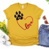 Stickdatei Loveherz simple und Hundepfote in 6 Größen