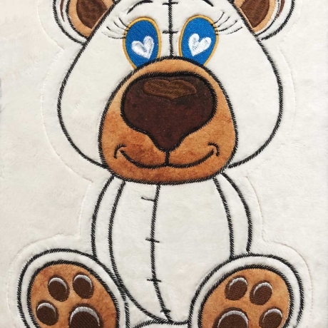 Stickdatei ITH Eisbär TOM für Rahmen 20×30cm