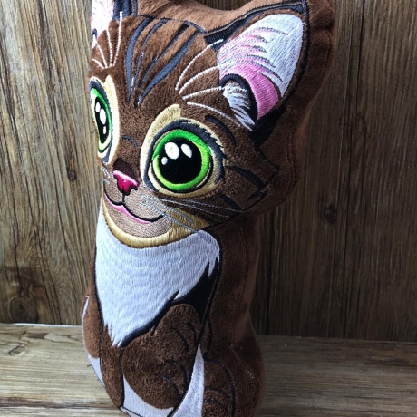 Stickdatei ITH Katze Morle für Rahmen 20×30 cm