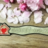 Stickdatei 3D-Anhänger SWEET HOME, 3D-Stick, Lesezeichen