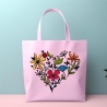 Stickdatei Blumenherz in 6 Größen, Maschinenstickerei