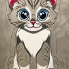 Stickdatei ITH Katze Morle für Rahmen 20×30 cm
