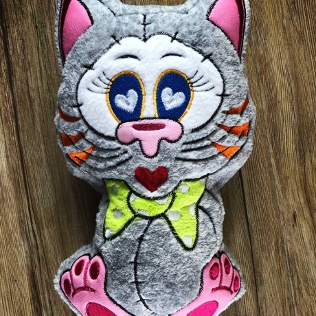 Stickdatei ITH Katze KARLO für Rahmen 16×26 cm