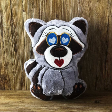 Stickdatei ITH Waschbär WILLI für Rahmen 20×30cm