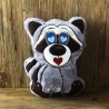 Stickdatei ITH Waschbär WILLI für Rahmen 20×30cm