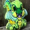 Stickdatei ITH Drache Flipp für Rahmen 20 x 30 cm