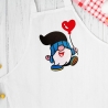 Stickdatei Gnom mit Herzballon in 6 Größen