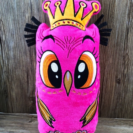 Stickdatei ITH Eule Prinzessin für Rahmen 20×30cm