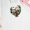 Stickdatei Totenkopf Love in 5 Größen