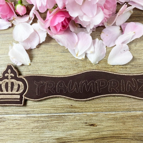 Stickdatei 3D-Anhänger TRAUMPRINZ, 3D-Stick, Lesezeichen