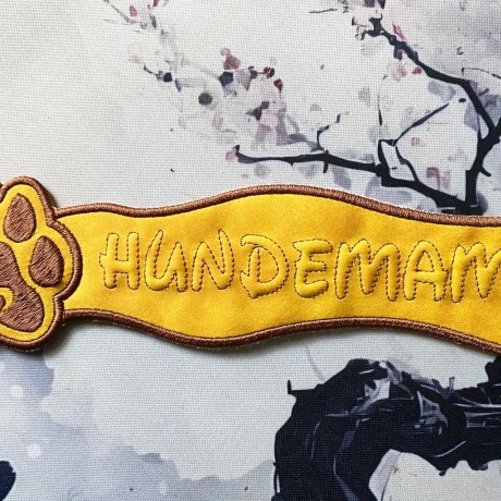 Stickdatei 3D-Anhänger HUNDEMAMA, 3D-Stick, Lesezeichen