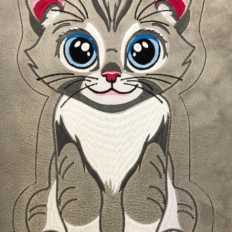 Stickdatei Applikation Katze Morle in 3 Größen