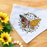 Stickdatei Schmetterling im Ring in 6 Größen