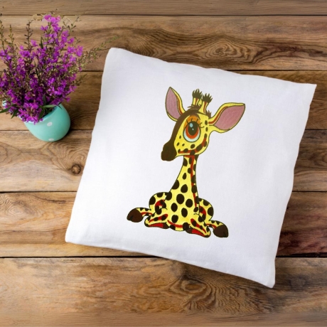 Stickdatei Applikation Giraffe Monika in 3 Größen