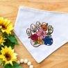 Stickdatei florale Hundepfote in 6 Größen, Maschinenstickdatei