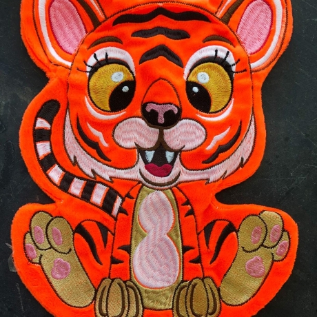 Stickdatei ITH Tiger Lilli für Rahmen 20x30 cm