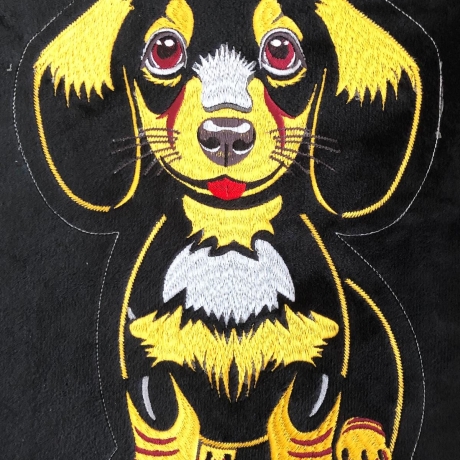 Stickdatei ITH Dackel Waldi für Rahmen 20x30 cm