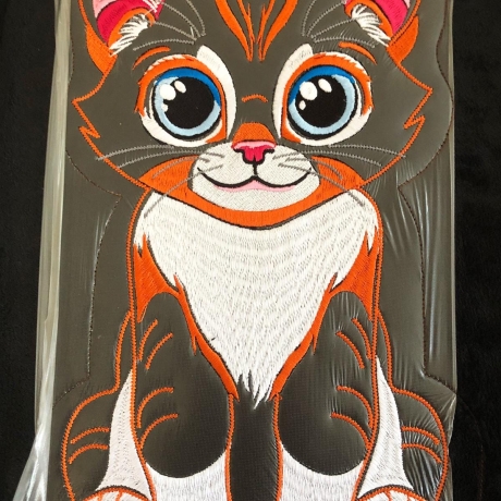 Stickdatei Applikation Katze Morle in 3 Größen