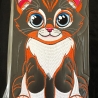 Stickdatei Applikation Katze Morle in 3 Größen