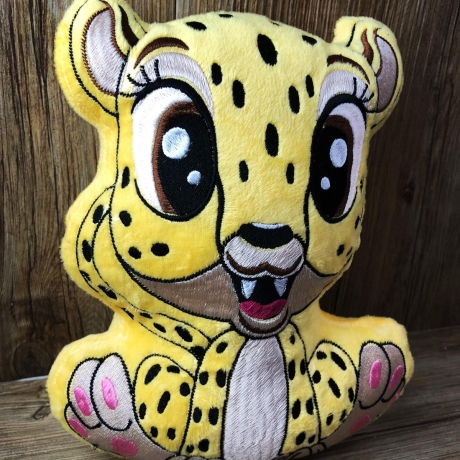 Stickdatei ITH Gepard Milly für Rahmen 20×30 cm