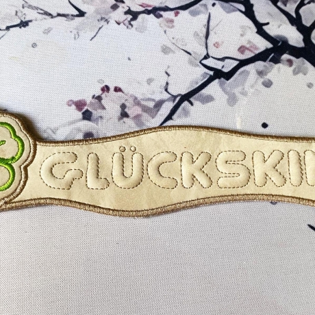 Stickdatei 3D-Anhänger GLÜCKSKIND, 3D-Stick, Lesezeichen